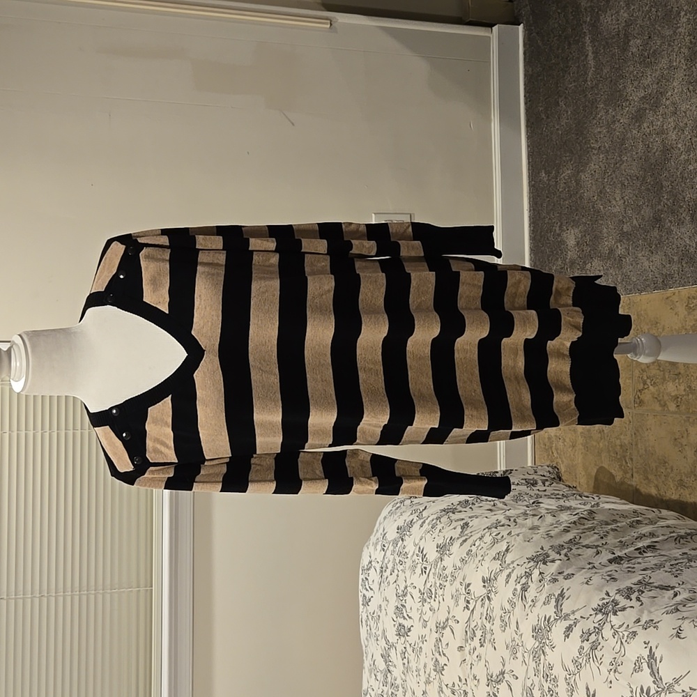 Maternity/Nursing Striped Tunic Sweater